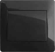 Выключатель одноклавишный LXL Oscar TL1101A без подсветки черный TL1101A BLACK
