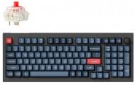 Клавиатура беспроводная Keychron V5 Max 100 Key RGB Hot-Swap Gateron Jupiter Red (V5M-D1-UA) black