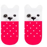Шкарпетки дитячі для дівчаток Conte-Kids Tip-Top Песики 318 17С-59СП р.16 малиновий