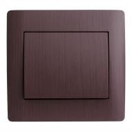 Выключатель одноклавишный LXL Oscar без подсветки венге TL1101A Wenge