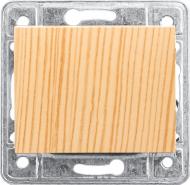 Выключатель одноклавишный LXL Oscar TL1101A без подсветки дуб TL1101A Oak