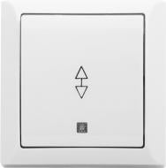 Вимикач прохідний одноклавішний LXL Terra 2206 з підсвіткою білий 2206 WHITE