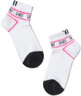 Носки детские для девочек Conte-Kids ACTIVE 316 13С-34СП р.22 белый розовый черный