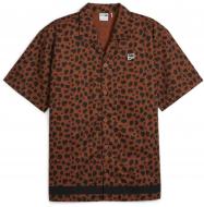 Сорочка Puma DOWNTOWN KITTEN SHIRT WV 62437381 р. M коричневий