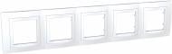 Рамка пятиместная Schneider Electric Unica Basic горизонтальная белый MGU2.010.18