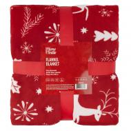 Плед Christmas Flannel олени ART0126PB 160x200 см красный Ardesto