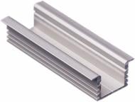 Профіль алюмінієвий  TIS для LED стрічки 12x16 мм врізний срібло 200 см ЛПВ12