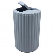 Ведро с поворотной крышкой Arino Grezzo серый