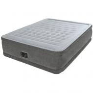 Надувная кровать велюровая Intex 64412 с электронасосом 191х99х46 см (gr_008640)