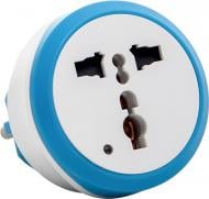 Переходник LXL без заземления 1 гн. белыйсиний TW101BLUE