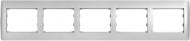 Рамка пятиместная LXL Oscar TL1160 горизонтальная серебристый 8538909900