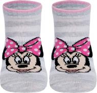 Шкарпетки дитячі для дівчаток Conte-Kids Disney Мінні Маус 343 17С-127СПМ р.16 світло-сірий