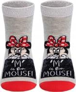 Шкарпетки дитячі для дівчаток Conte-Kids Disney Мінні Маус 353 17С-126СПМ р.16 сірий червоний з малюнком