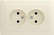 Розетка двойная LXL Oscar TL1138А кремовый 8536699090