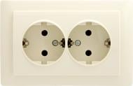 Розетка двойная LXL Oscar TL1137А кремовый 8536699090