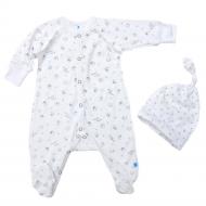Комплект детской одежды Minikin белый с серым р.56 174303