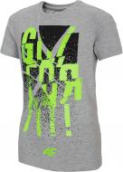 Футболка 4F HJL21-JTSM004B-27M світло-сірий меланж