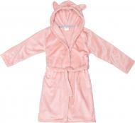 Халат детский для девочки Білтекс с ушками р.146 розовый