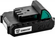 Батарея аккумуляторная DEKO 20V-2 AH LI-ION 20VY