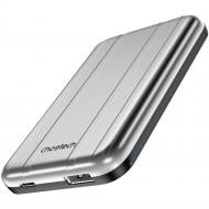 Повербанк Choetech Magnetic Wireless 5000 mAh silver (6932112104779)