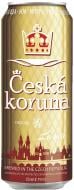 Пиво Ceska Koruna Lager светлое фильтрованное ж/б 4,7% 0,5 л