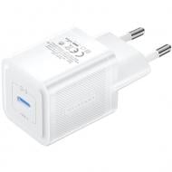 Зарядное устройство Vention 1xUSB-C 20W GaN + USB-C cable М-М White