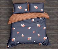 Комплект постельного белья Бязь 17-0442 Blue orange 2х143х210 см мультиколор MirSon