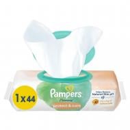 Дитячі вологі серветки Pampers Harmonie Protect&Care з календулою 44 шт.