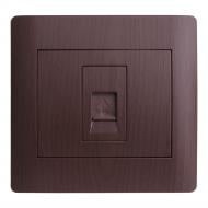 Розетка телефонна LXL Oscar IP20 венге TL1126A Wenge