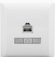 Розетка телефонная LXL Terra 2214 белый 8536699090