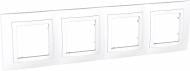 Рамка четырехместная Schneider Electric Unica Basic горизонтальная белый MGU2.008.18