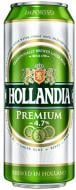 Пиво Hollandia світле фільтроване ж/б 4,7% 0,5 л