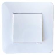 Выключатель одноклавишный Efapel Latina без подсветки белый 4701112 SBR