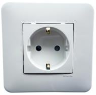 Розетка с заземлением Efapel Latina IP20 белый 4712912 SBR