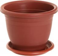 Горщик пластиковий Ваш сад Н1903 круглий 13,5 л теракот