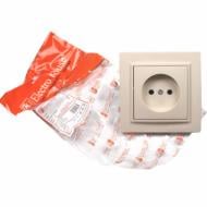 Розетка без заземления ElectroHоuse Enzo без шторок без крышки слоновая кость EH-2191