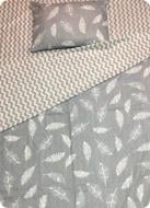 Комплект постільної білизни Солодкі мрії 1,5 сірий із білим UP! (Underprice)