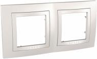 Рамка двухместная Schneider Electric Unica Basic горизонтальная белый MGU2.004.18