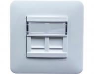 Розетка подвійна із заземленням Efapel Latina IP20 білий 4797612 SBR