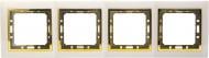 Рамка четырехместная LXL Tesla TLXL3625 универсальная золотистый матовый 8538909900
