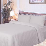 Простирадло сатин страйп 220x240 см пудровий Ярослав