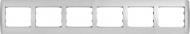 Рамка шестиместная LXL Oscar TL1162 горизонтальная серебристый 8538909900