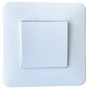 Выключатель одноклавишный Efapel Latina без подсветки белый матовый 4701112 SBM