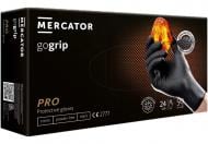 Рукавички одноразові Mercator Medical Go Grip нітрилові чорні р.M 50 шт./уп.