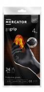 Перчатки одноразовые Mercator Medical Go Grip нитриловые черные р.M 4 шт./уп.