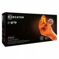 Рукавички одноразові Mercator Medical Go Grip нітрилові помаранчеві р.L 50 шт./уп.