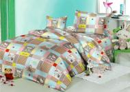 Комплект постельного белья Бязь 17-0501 Hello kitty 143х210 см мультиколор MirSon