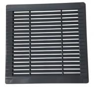 Решітка вентиляційна AirRoxy 150x150 накладна (02-317) пластик сірий
