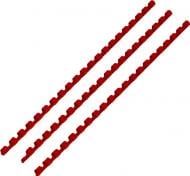 Пружина для брошюрования DA пластиковая 22 мм красная 50 шт. 1220201220406