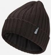 Шапка Jack Wolfskin Rib Knit Beanie 1907122-5719 р.OS коричневый